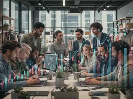 Diverse Personen, die in einem modernen Büro oder Einzelhandelsumfeld arbeiten und verschiedene Formen von Teilzeitarbeit darstellen. - Foto: über boerse-global.de