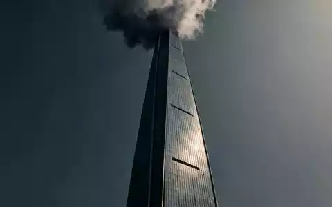 Ein moderner Wolkenkratzer in Seoul, Südkorea, mit einer dunklen Wolke, die über die Spitze zieht, was eine Verlangsamung andeutet. - Foto: über boerse-global.de