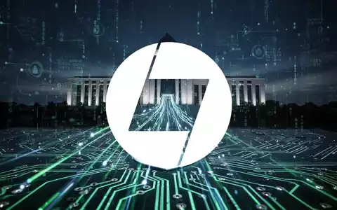 Eine stilisierte, leuchtende Platine mit Datenströmen, die auf eine moderne Regierungsgebäude-Silhouette zulaufen. - Foto: über boerse-global.de
