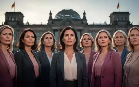 Frauen stehen zusammen vor dem Bundestag und setzen sich für Frauengesundheit ein. Symbolbild für Petition und Gesundheitsreform. - Foto: über boerse-global.de