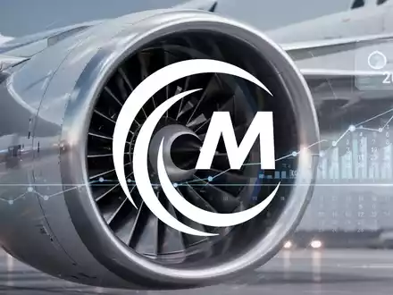 Nahaufnahme einer Flugzeugturbinenschaufel, die eine bevorstehende finanzielle Wegmarke für MTU Aero Engines symbolisiert. - Foto: über boerse-global.de