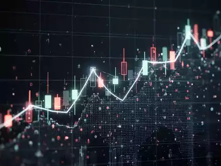 Abstrakte Darstellung von Aktienmarktdaten mit aufsteigenden Linien und digitalen Elementen. - Foto: über boerse-global.de