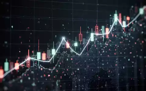 Abstrakte Darstellung von Aktienmarktdaten mit aufsteigenden Linien und digitalen Elementen. - Foto: über boerse-global.de