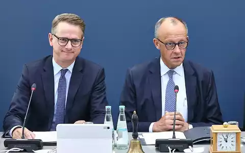 Carsten Linnemann und Friedrich Merz (Archiv) - Foto: via dts Nachrichtenagentur