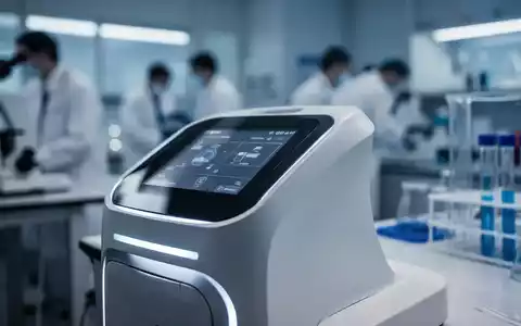 Nahaufnahme eines modernen medizinischen Geräts in einem Labor, das Präzision und Forschung im Gesundheitswesen symbolisiert. - Foto: über boerse-global.de