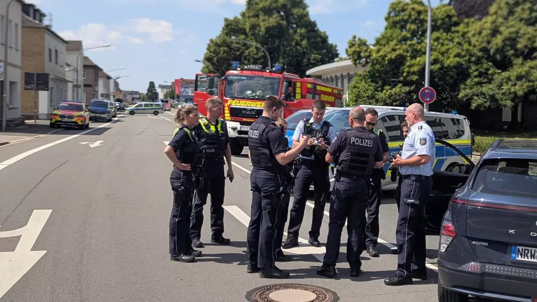 In Lengerich gibt es einen Polizeieinsatz.  - Bild: David Ebener/dpa