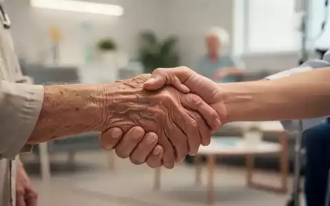 Eine ältere Hand hält die Hand einer jüngeren Person, symbolisiert Demenzprävention und demografische Herausforderungen. - Foto: über boerse-global.de