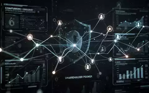 Eine abstrakte Darstellung einer digitalen Abstimmung oder Entscheidungsfindung, die Cybersicherheit und Aktionärsmacht symbolisiert. - Foto: über boerse-global.de