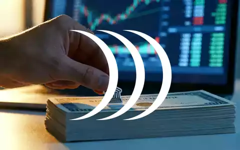 Eine Hand legt eine Aktienurkunde auf einen Stapel, mit unscharfen Finanzdaten im Hintergrund. - Foto: über boerse-global.de