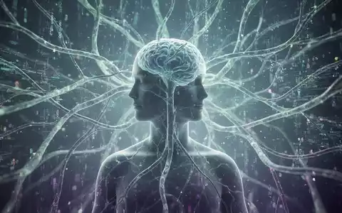 Eine stilisierte, abstrakte Darstellung des mentalen Wohlbefindens mit einer ruhigen menschlichen Silhouette vor neuronalen Pfaden. - Foto: über boerse-global.de