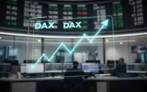 Eine stilisierte digitale Darstellung des DAX-Index in einem Finanzumfeld. - Foto: über boerse-global.de