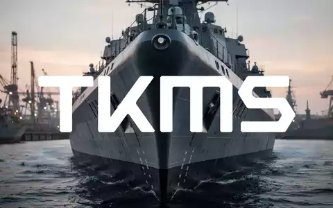 Nahaufnahme des Bugs eines modernen Marineschiffs oder U-Boots in einer Werft, das Stärke und einen hohen Auftragswert symbolisiert. - Foto: über boerse-global.de