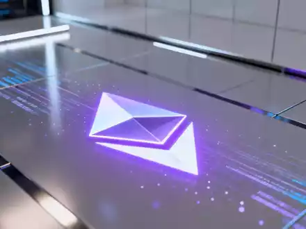 Ein stilisiertes, leuchtendes Ethereum-Logo auf einem modernen Finanzhandelsraum, das Blockchain-Innovation symbolisiert. - Foto: über boerse-global.de