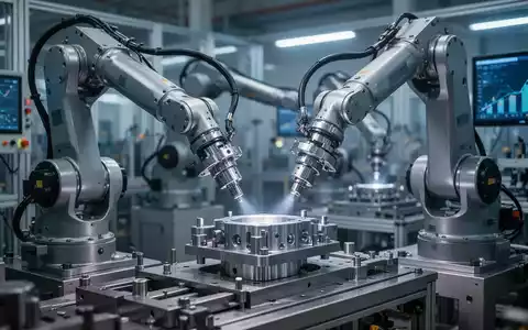 Nahaufnahme einer modernen Hightech-Produktionsanlage, die Rüstungsgüter symbolisiert, mit Fokus auf finanzielle Leistung. - Foto: über boerse-global.de