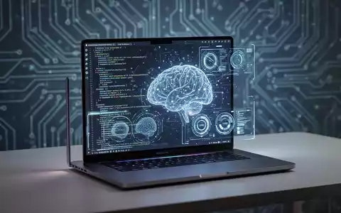 A modern Apple MacBook Pro with an M3 chip displaying abstract code, symbolizing the transition to new Apple Silicon Macs. - Foto: über boerse-global.de