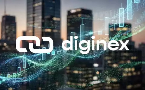Digitales Diagramm einer Aktie mit binärem Code und einer verschwommenen modernen Skyline bei Sonnenuntergang, die einen Finanzdeal symbolisiert. - Foto: über boerse-global.de