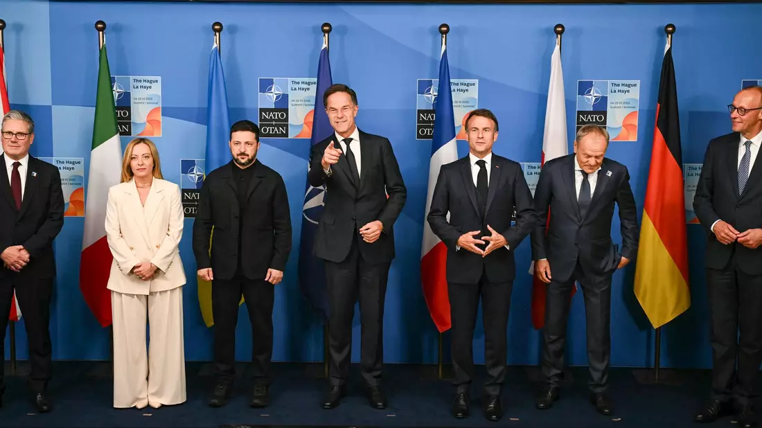Ein E5-Treffen auf Spitzenebene gab es zuletzt 2025 - damals mit dem ukrainischen Präsidenten Selenskyj. (Archivbild) - Bild: Ben Stansall/Pool AFP/AP/dpa