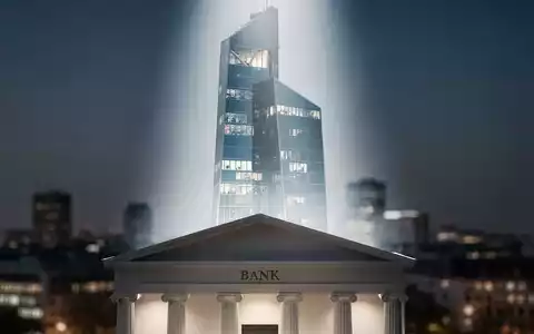 Abstrakte Darstellung des EZB-Gebäudes mit angedeuteter Finanzregulierung. - Foto: über boerse-global.de