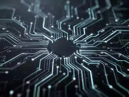 Abstract digital circuit board with glowing lines, symbolizing Windows 11 registry hacks and system customization. - Foto: über boerse-global.de