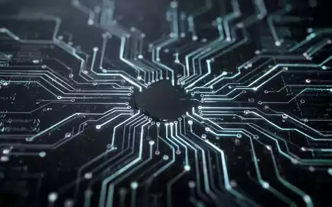 Abstract digital circuit board with glowing lines, symbolizing Windows 11 registry hacks and system customization. - Foto: über boerse-global.de