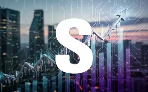 Abstrakte Darstellung eines steigenden Aktienkurses mit futuristischem Schaltungsdesign und einer verschwommenen modernen Stadt im Hintergrund. - Foto: über boerse-global.de