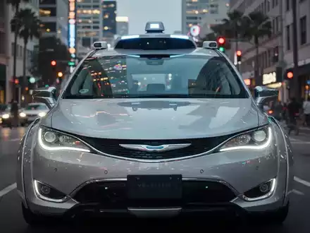 A Waymo robotaxi on a city street, with a slight distortion effect, suggesting operational issues or misconduct. - Foto: über boerse-global.de
