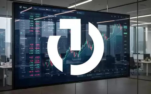 Ein digitaler Bildschirm zeigt Finanzdaten und einen steigenden Börsenkurs, reflektierend eine moderne Büroumgebung. - Foto: über boerse-global.de