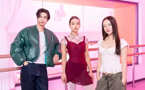 Die ARD-Serie «Between The Beats» startet am Donnerstag (25.6.): Hier die Mitwirkenden Alexander Schmidt (spielt Daniel), Gio Yoo (spielt Sara) und Lisa Junick (spielt Isa). - Foto: Markus Nass/Radio Bremen und SR/dpa