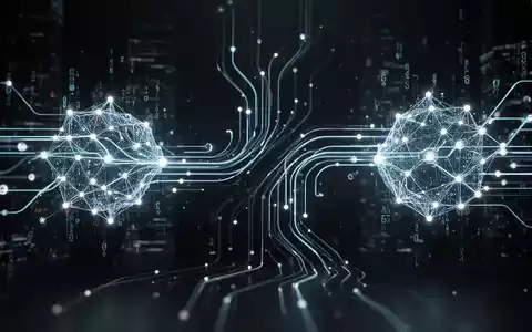 Abstrakte Darstellung einer digitalen Finanztransaktion mit leuchtenden Linien und Knoten, die Konnektivität und Innovation symbolisieren. - Foto: über boerse-global.de