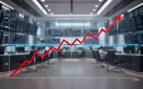 Eine rote Linie durchbricht eine blaue Linie auf einem Finanzdiagramm, das den Bruch einer 100-Tage-Linie einer Aktie darstellt. - Foto: über boerse-global.de