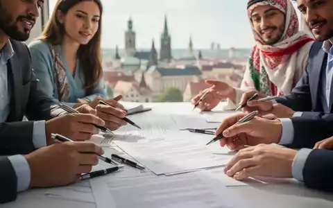 Eine Gruppe internationaler Personen bespricht Dokumente, die das komplexe deutsche Erbrecht und internationale Nachlässe symbolisieren. - Foto: über boerse-global.de