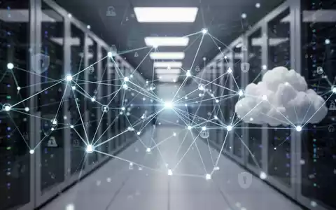 Abstraktes Netzwerk aus leuchtenden Linien und Knoten, das Datenfluss und Identitätsmanagement in einer Cloud-Umgebung darstellt. - Foto: über boerse-global.de