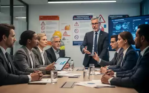 Professionelle Schulung zur Arbeitssicherheit mit einer Gruppe von Fachleuten in einem modernen Seminarraum. - Foto: über boerse-global.de