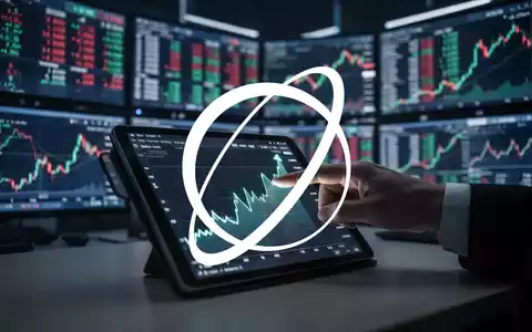 Eine Hand zeigt auf einen steigenden Finanzchart auf einem Tablet, mit verschwommenen digitalen Anzeigen im Hintergrund. - Foto: über boerse-global.de