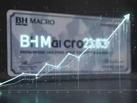 Eine stilisierte Grafik mit Aufwärtstrend und angedeuteter BH Macro Aktie im Hintergrund, die stetige Rückkäufe symbolisiert. - Foto: über boerse-global.de