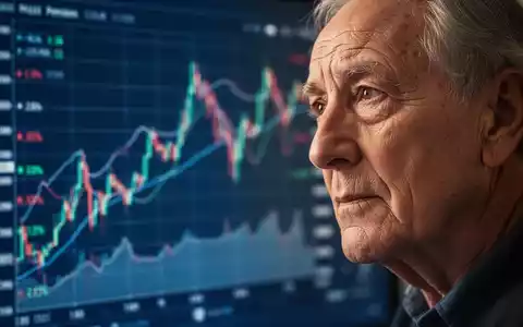 Eine nachdenkliche ältere Person betrachtet verschwommene Finanzdiagramme, die Rentenreform und die Zukunft des Rentensystems symbolisieren. - Foto: über boerse-global.de