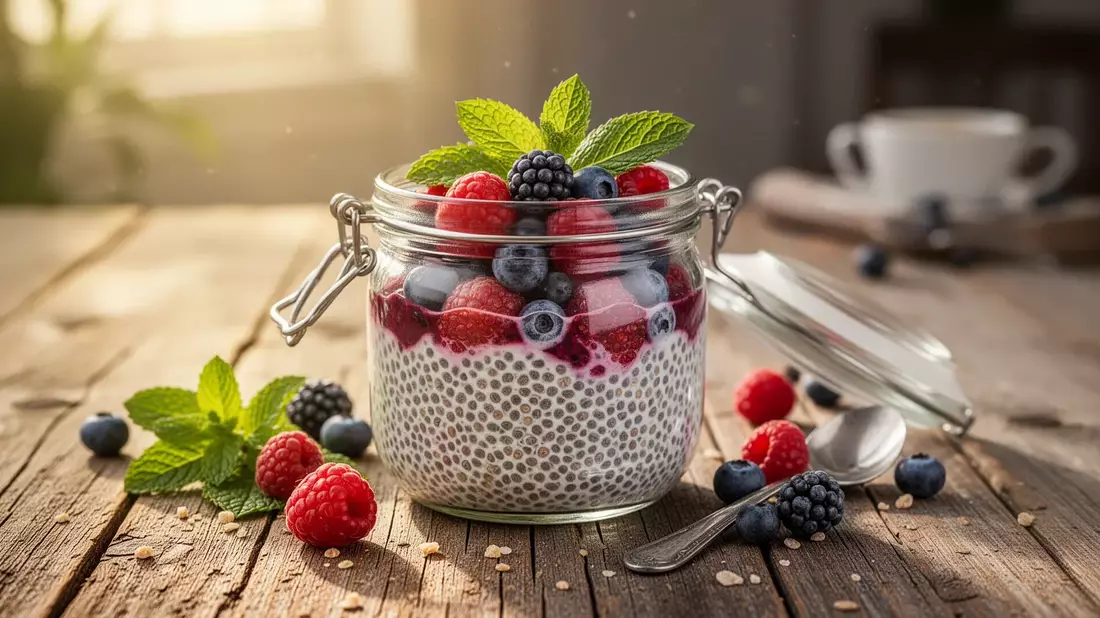 Chia-Pudding: Sommerliche Rezepte mit Kefir und Skyr