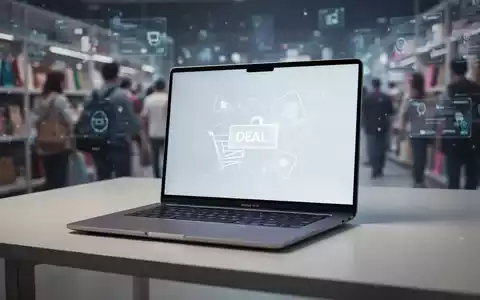 Ein modernes Laptop auf einem minimalistischen Schreibtisch, der einen Online-Deal während des Amazon Prime Day symbolisiert. - Foto: über boerse-global.de