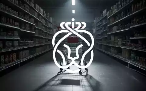 Ein einsamer Einkaufswagen in einem schwach beleuchteten Supermarktgäng, der lange Schatten wirft. - Foto: über boerse-global.de