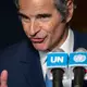 IAEA-Chef Grossi verwies auf die US-iranische Rahmenvereinbarung, wonach das Uran unter der IAEA-Aufsicht zumindest verdünnt werden soll. (Archivbild) - Bild: Yuki Iwamura/AP/dpa