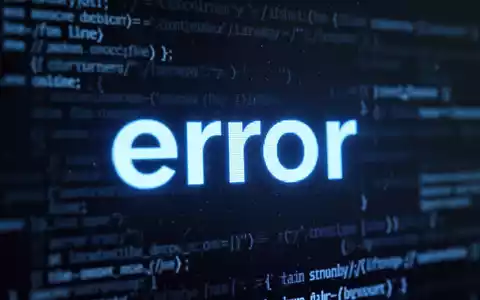 A close-up of a digital screen displaying a prominent blue error message or icon, with blurred background elements. - Foto: über boerse-global.de