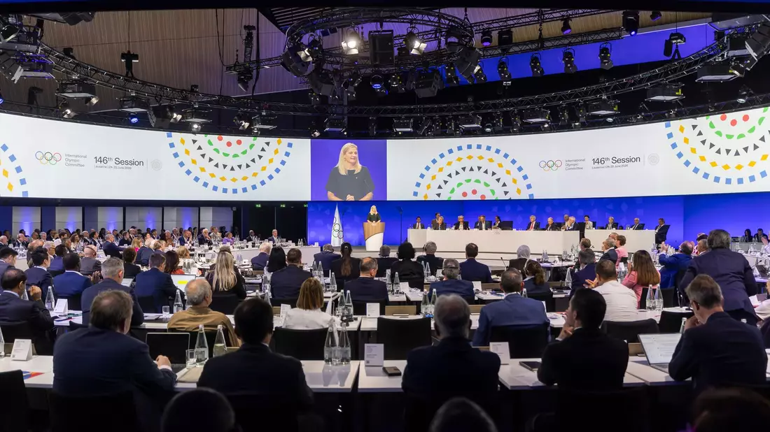 Ohne Gegenstimmen wurde das neue Olympia-Vergabeververfahren vom IOC beschlossen. - Bild: Cyril Zingaro/KEYSTONE/dpa