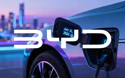 Nahaufnahme eines Ladeanschlusses für Elektrofahrzeuge mit digitaler Anzeige eines zukünftigen Datums und Zahlungssymbols. - Foto: über boerse-global.de