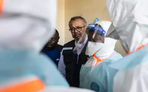 Dem WHO-Chef bereitet die Lage im Kongo größere Sorgen als der einzelne Patient in Frankreich.  - Foto: Moses Sawasawa/AP/dpa