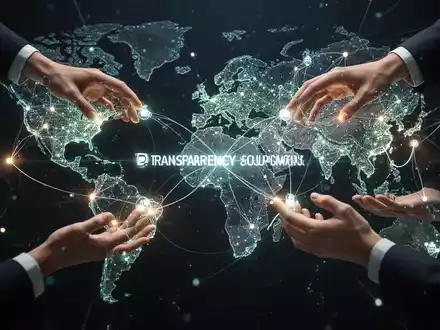 Abbildung globaler Lieferketten mit leuchtenden Verbindungen, die Transparenz und ethische Beschaffung in der Industrie symbolisieren. - Foto: über boerse-global.de