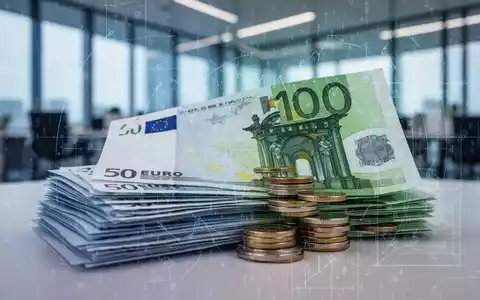 Ein Stapel Euro-Banknoten und Münzen mit einem subtilen digitalen Code-Overlay, der Finanzreformen und Vereinfachung symbolisiert. - Foto: über boerse-global.de