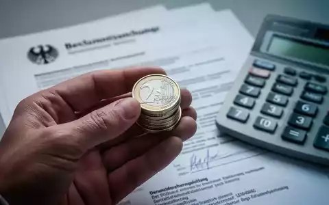 Eine Hand hält Euro-Münzen, im unscharfen Hintergrund sind offizielle Dokumente und ein Taschenrechner zu sehen. - Foto: über boerse-global.de