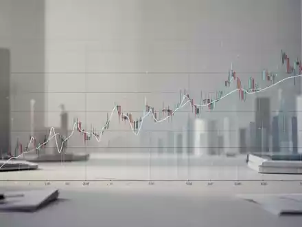 Abstrakte Darstellung eines unauffälligen, stabilen Börsenhandels mit einer flachen Linie in einer minimalistischen Finanzumgebung. - Foto: über boerse-global.de