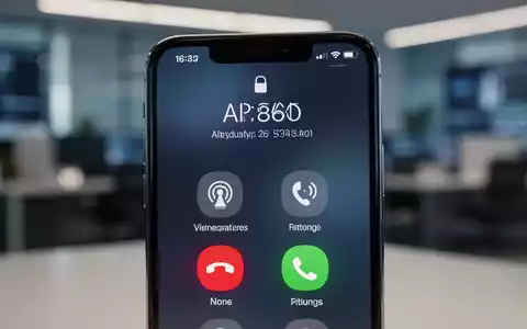 A close-up of an iPhone screen showing call settings and AI-driven features, with a blurred background. - Foto: über boerse-global.de