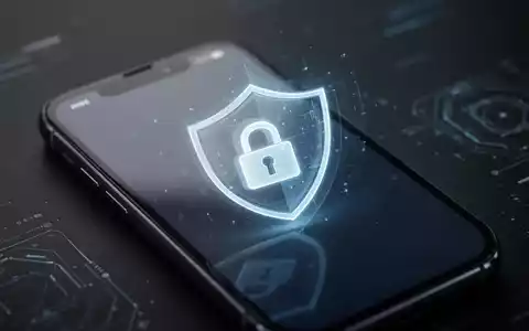 A close-up of a smartphone screen showing a digital lock icon and a glowing shield, symbolizing automatic theft protection. - Foto: über boerse-global.de